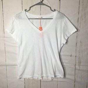 Sundry Womens V Neck Tee Whte 3 NWT